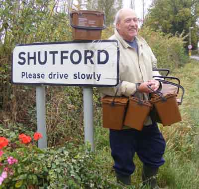 Cllr George Reynolds with kitchen caddies